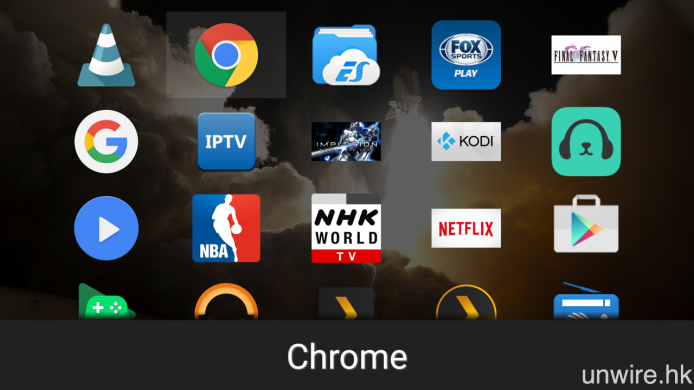 就可如同流動智能裝置的 App Drawer 一樣，顯示所有已安裝到 Android TV 的 Apps。