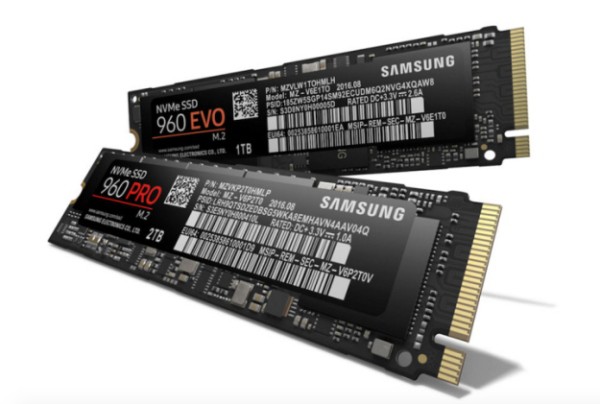 連續讀取速度高達 3,500 MB/s！Samsung 發表全新 NVMe SSD「960 PRO」及「960 EVO」