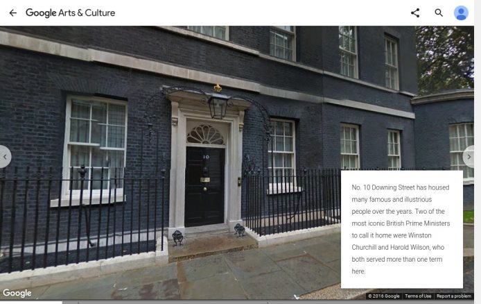 Google 街景圖帶你走入英國首相官邸