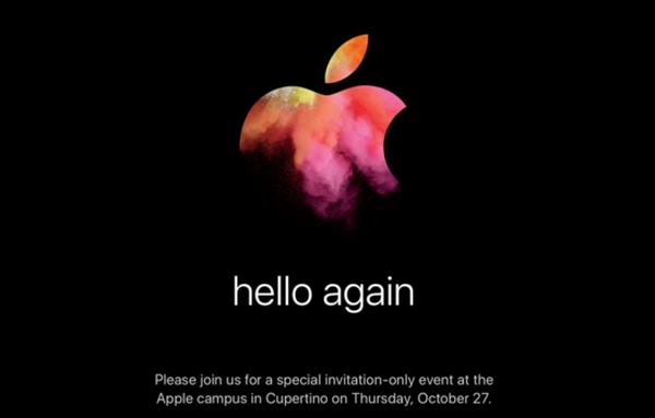 邀請函來了！Apple 宣佈 10 月 27 日再舉行發表會