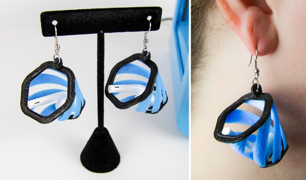 做足防跌措施？「3D 列印籃型耳環」可以接住 AirPods 耳機防止遺失