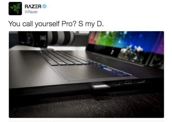 【關公災難】Razer 發文揶揄新 MacBook Pro！用字太侮辱帶來反效果