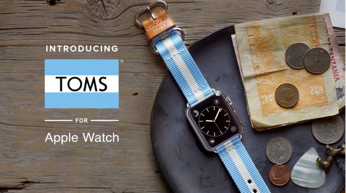 有型同時為慈善   TOMS 推出全新 Apple Watch 錶帶