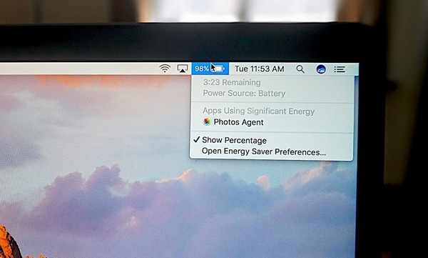 聲稱怕造成困擾！macOS Sierra 10.12.2 更新刪除「電量估計剩餘時間」