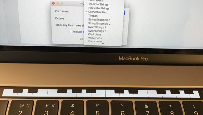 無聊小玩意   MacBook Pro Touch Bar 當電子琴