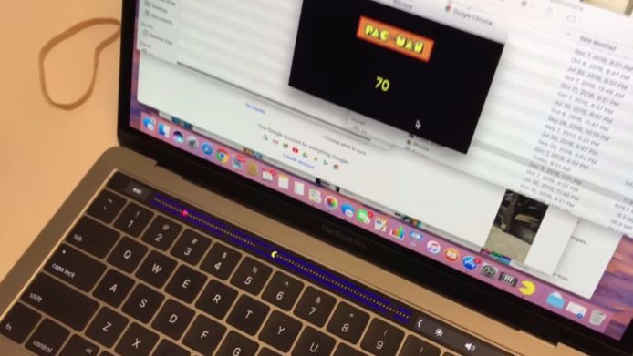 再有 MacBook Pro 免費遊戲  「Pac-Man」現身 Touch Bar
