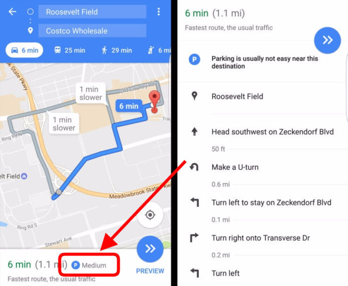 Google 地圖測試新功能   搵位泊車更方便
