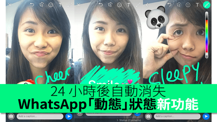 24 小時後自動消失！WhatsApp 全新「動態」狀態功能正式登陸香港