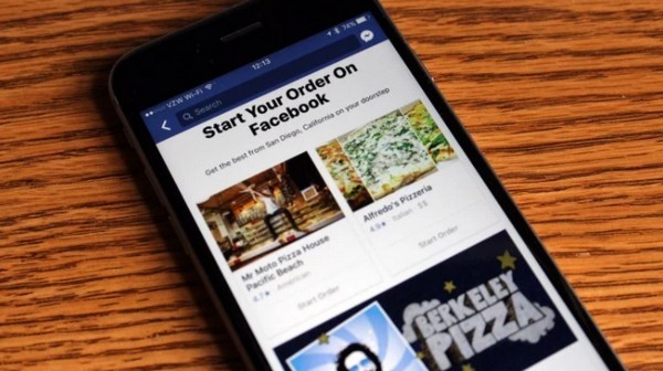 提供飲食服務！Facebook 推出「Order Food」功能可直接叫外賣