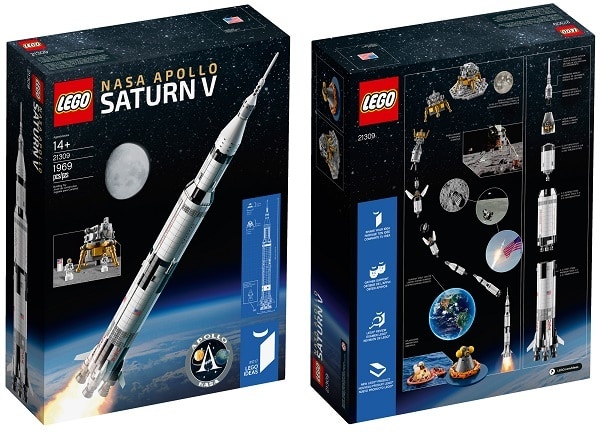 史上最高盒裝 LEGO 市售模型！LEGO NASA Apollo Saturn V 火箭砌起後高達 1 米