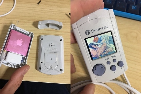 熒幕大細剛剛好！日本網民將 Dreamcast VM 記憶卡改裝成 iPod 聽歌