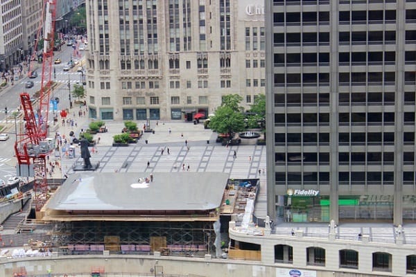 屋頂勁似一部特大 MacBook！Apple Store 芝加哥新旗艦店即將落成