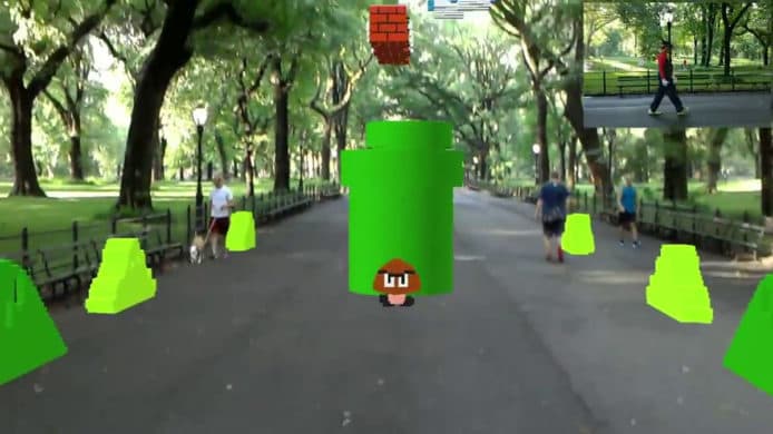 自己做 Mario !  用 Microsoft HoloLens 在公園玩 AR 版本 Super Mario