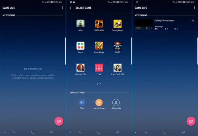 Samsung 新 App 讓用戶直播手機遊戲
