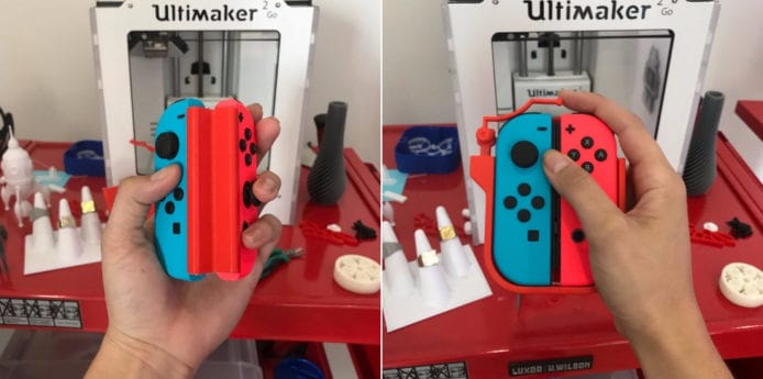 3D 打印小配件  Switch 可以單手使用兩個 Joy-Con
