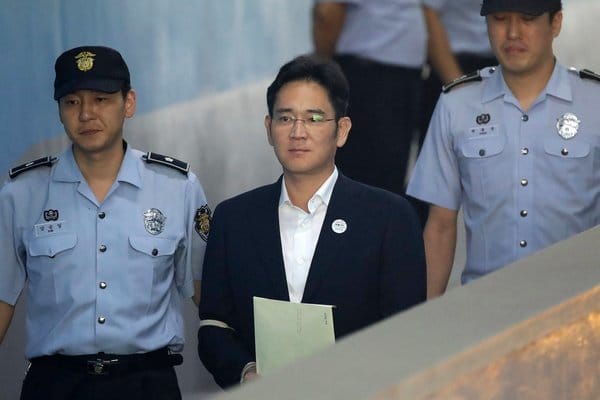 Samsung 繼承人李在鎔行賄罪名成立 被判囚五年