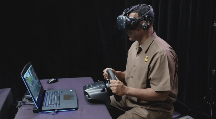 UPS利用VR系統進行模擬駕駛訓練　節省大量安裝費用
