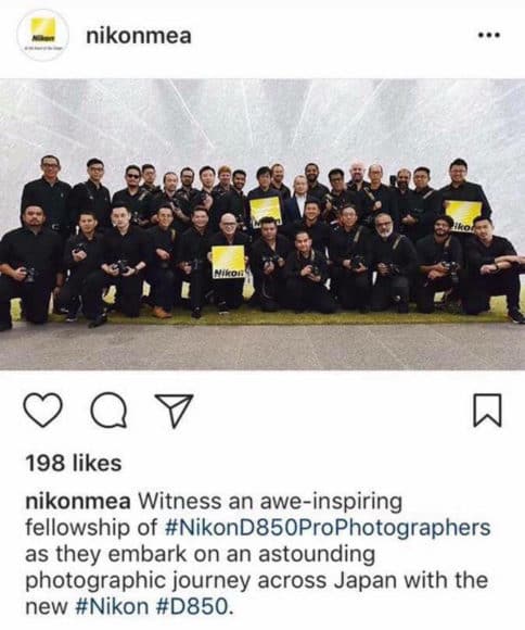 選 32 男攝影師宣傳  Nikon 被指性別歧視
