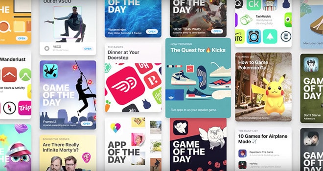 Apple 為 App Store 新界面推出四個廣告