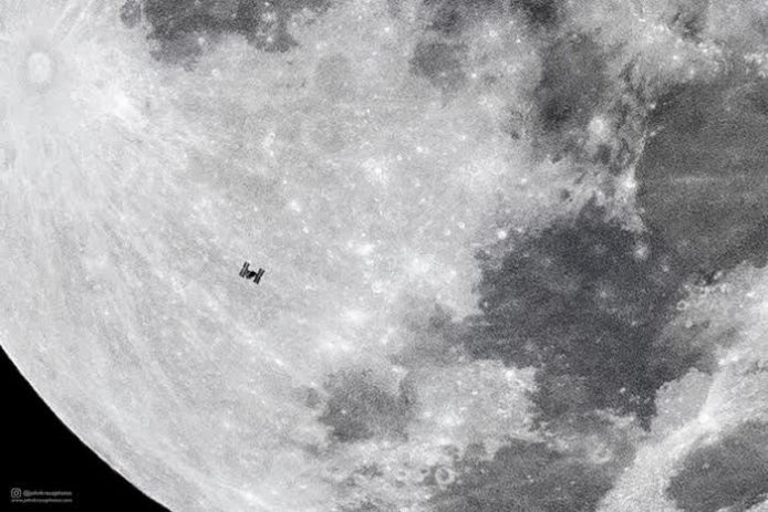 捕捉月球與國際太空站重疊1秒鐘　17歲少年拍攝成功