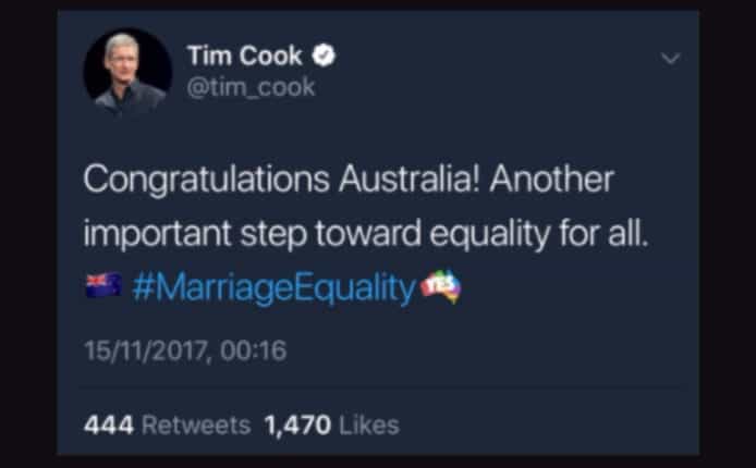 Tim Cook 擺烏龍  澳州紐西蘭旗幟分不清