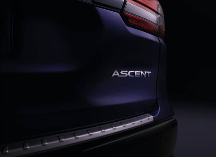 Subaru 最新 SUV Ascent 本月底洛杉磯車展展出