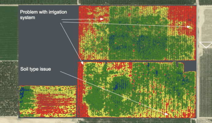高光譜相機＋機械學習 AI 分析農地 　農民可知缺水缺養份位置