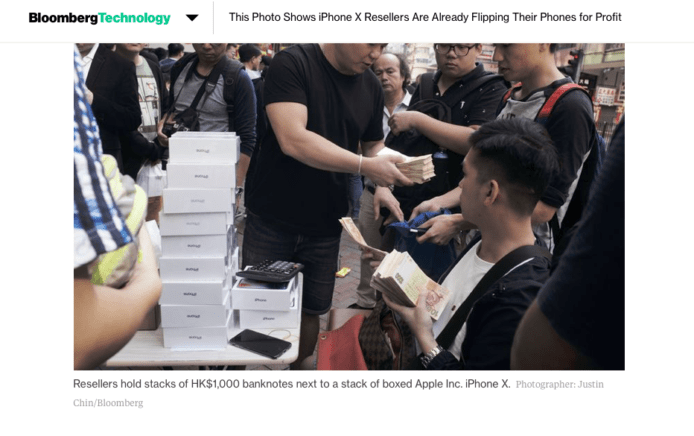 香港 iPhone X 炒家衝出國際　外媒報道蘋果店門外收機盛況　