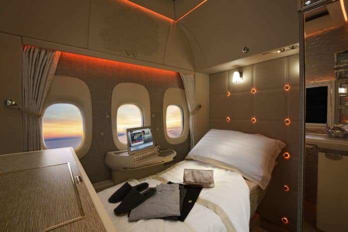 真離地享受  阿聯酋航空推出全新「無重力」頭等客艙