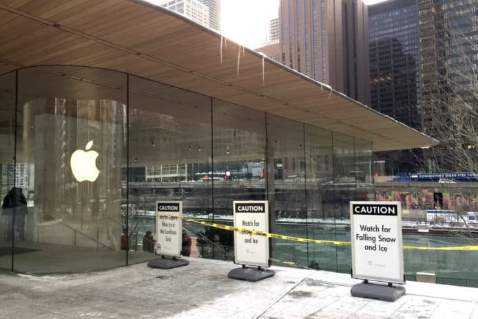 芝加哥店現致命冰柱  Apple 回應與設計無關