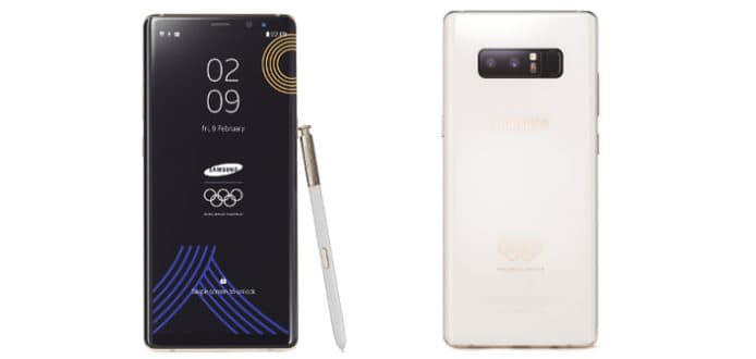 Samsung 為冬奧推出白色 Note 8 特別版