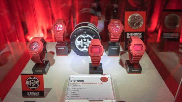 G-SHOCK 35 週年　Red-Out 紅色手錶系列