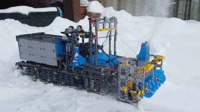 【有片睇】LEGO 剷雪車能實際幫手剷雪