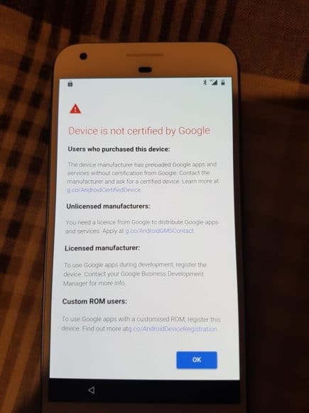 Google Play 服務阻止未認證 Android 裝置登入