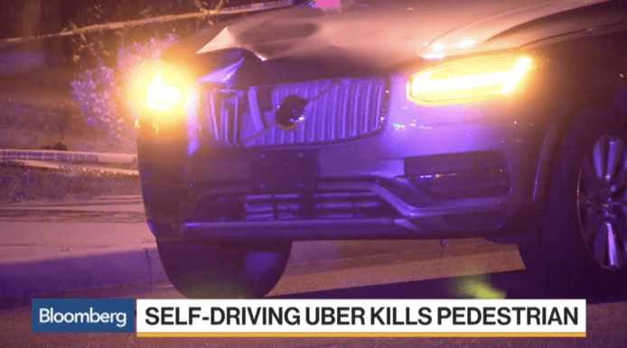 Uber自動駕駛車撞死人　試驗計劃立即停止