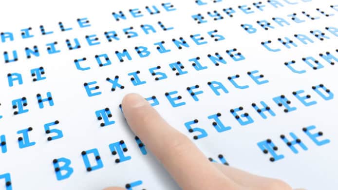 整合盲人凸字  實驗性字體 Braille Neue 登場
