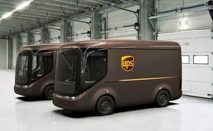 造型可愛又環保   UPS 全新電動送貨車發表