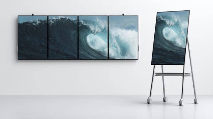 【有片睇】微軟 Surface Hub 2 巨大平板電腦　4合1組成熒幕牆