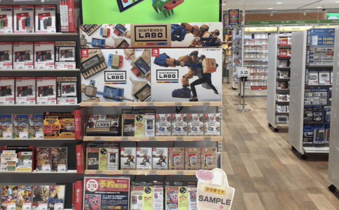 Nintendo LABO 日本首周出貨只賣出30％　遊戲堆積如山成問題