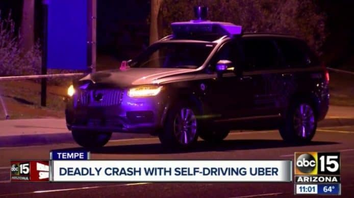 Uber 自動駕駛車撞死人事件  報告揭跟車司機睇片分心