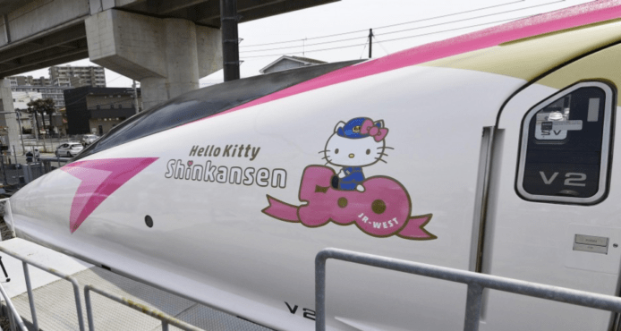 【有片睇】Hello Kitty 新幹線 6 月 30 日投入服務　粉紅車廂打卡必去