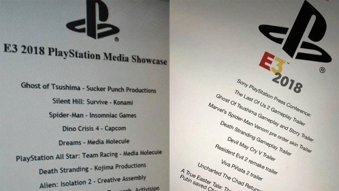 【E3 2018】PS4 發布會清單流出？PS4版PUBG、DMC5現身