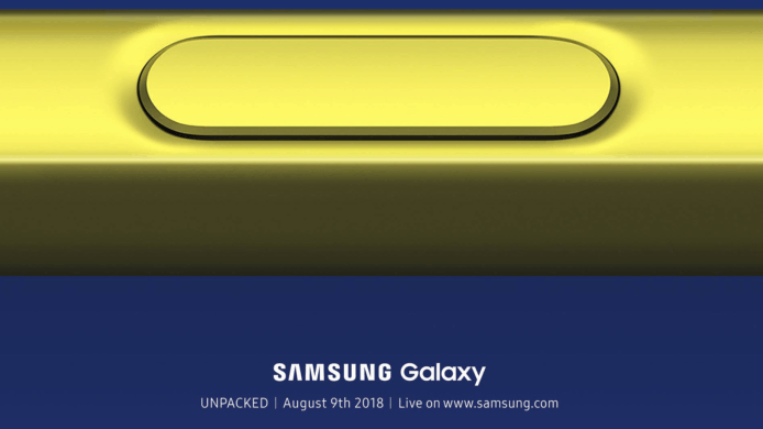 【有片睇】Samsung Galaxy Note 9 八月正式發表　黃色 S-Pen 現身官網