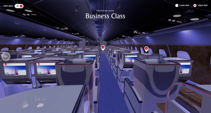 戴上 VR 裝置  率先體驗阿聯酋航空機艙