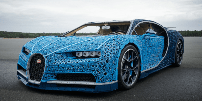【有片睇】LEGO 1:1 可動 Bugatti 跑車　過百萬 Technic 組件組成