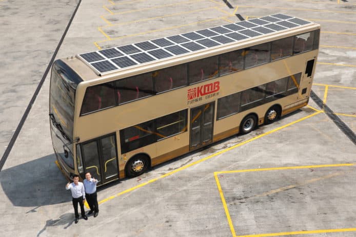 九巴新型太陽能裝置巴士　加速降溫減耗油量