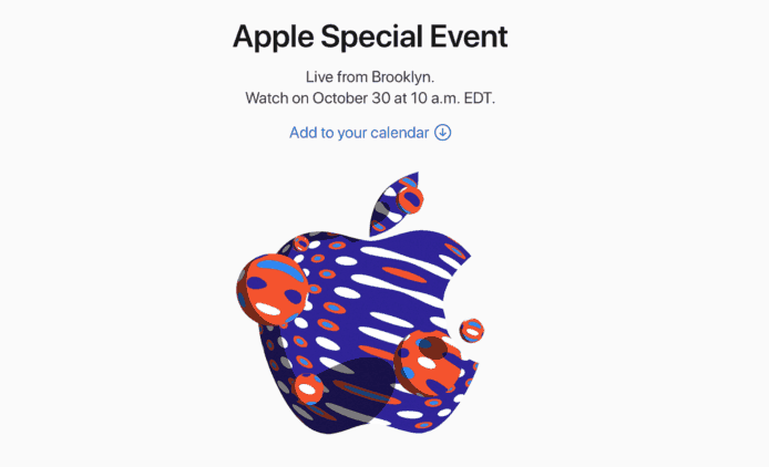 Apple Special Events 公佈 10 月 30 日或發佈新 iPad 及 Mac 2018