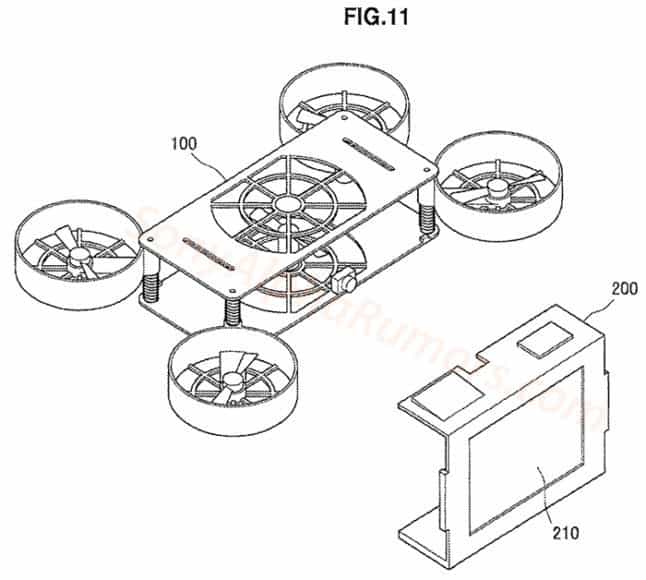 可拆式遙控設計   Sony 航拍機專利曝光