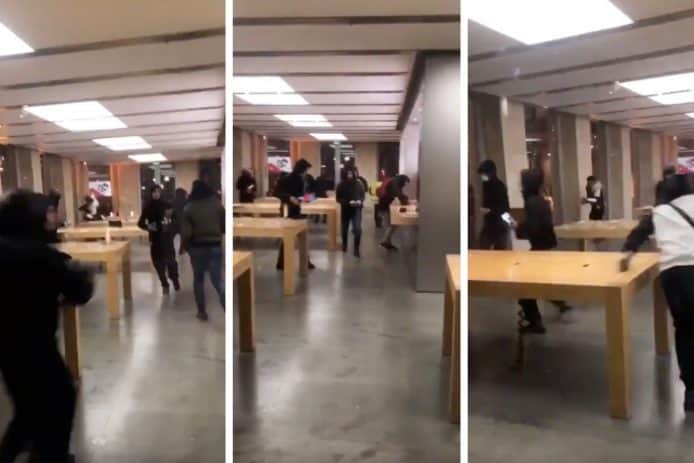 法國黃背心示威   波爾多 Apple Store 遭搶劫破壞
