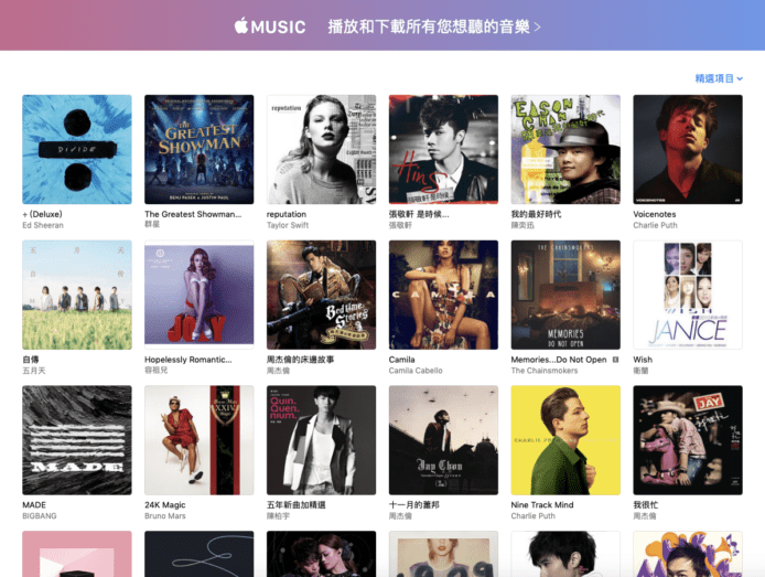 港人 2018 還是愛聽方力申  Apple Music HK 頭 100 名唱片